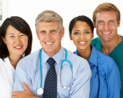 group of medical practitioners